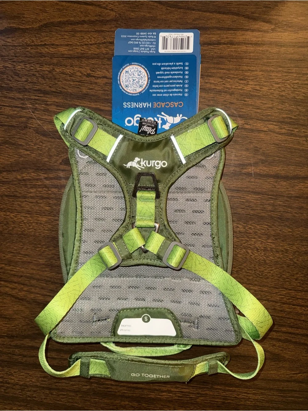 Kurgo Cascade Dog Harness/Backpack Size Small